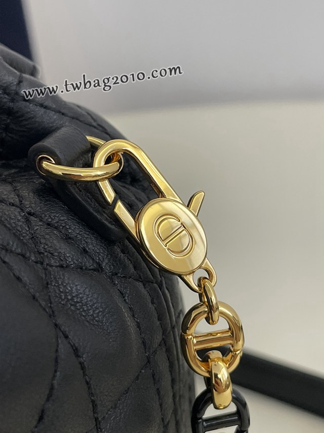 Dior专柜新款迪奥高仿原单黑色Miss caro系列福袋水桶包 djfk1688